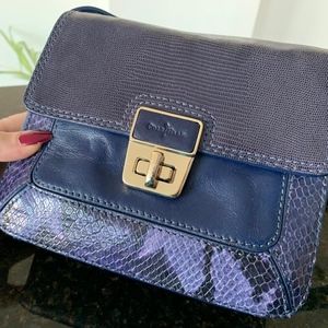 Cole Haan Snakeskin Leather Purse Crossbody Bag
